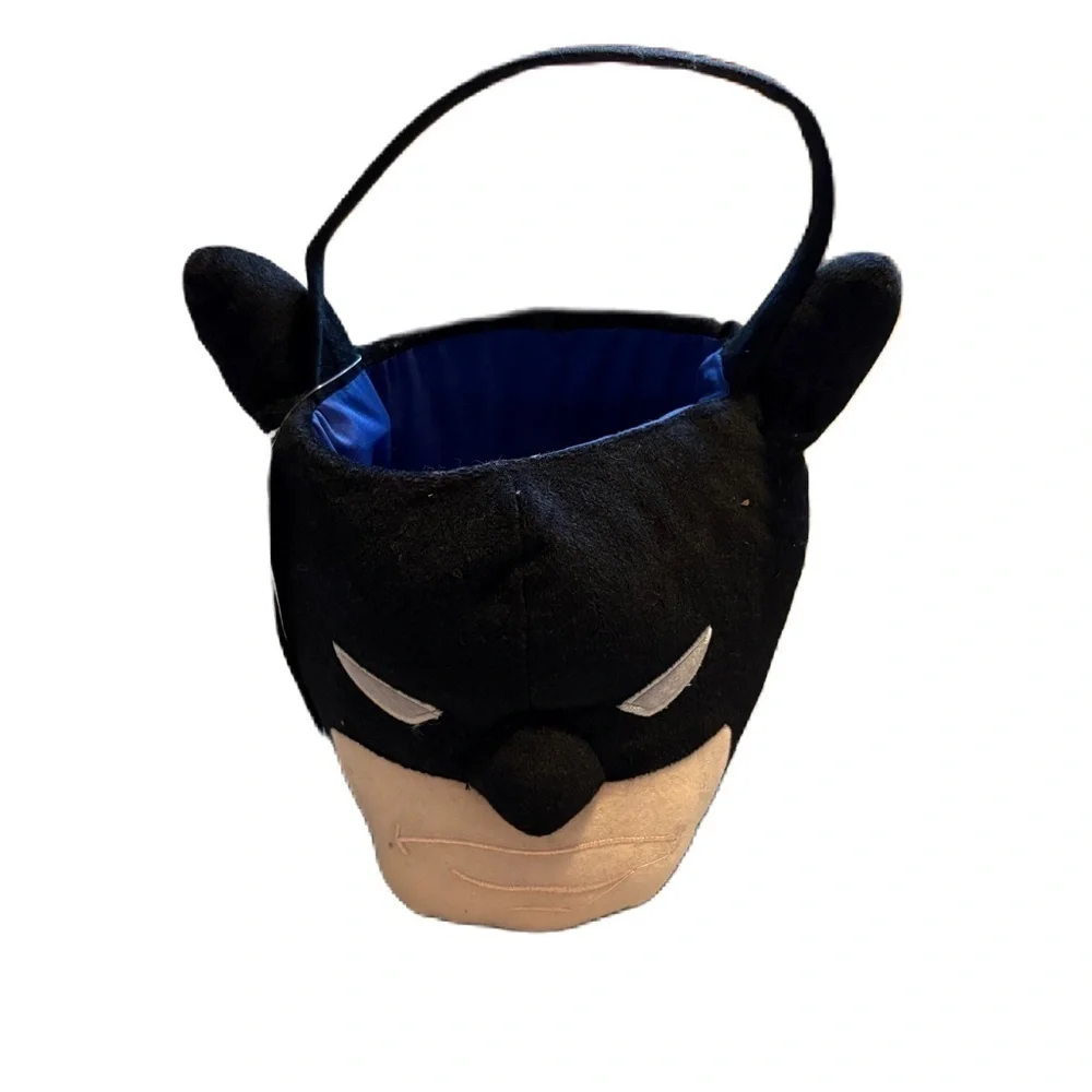 Batman Plush Basket NEW Easter Trick or Treat Halloween Stuffed Black